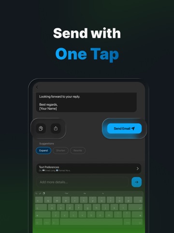 Scrito AI Email Message Writer iPad screenshot
