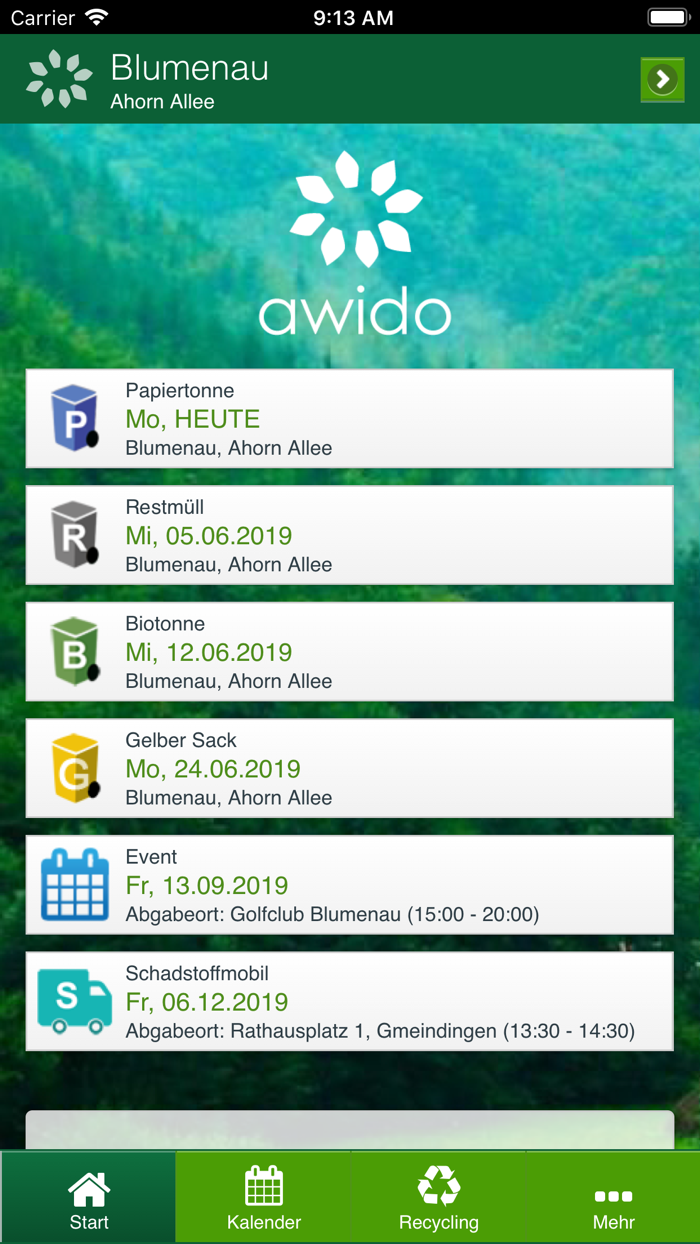 Awido Abfall-App V2