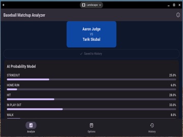 ML Baseball Batter vs. Pitcher iPad screenshot