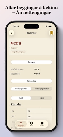 Íslenskar Beygingar screenshot 4