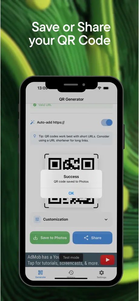QR Generator WiFi code creation