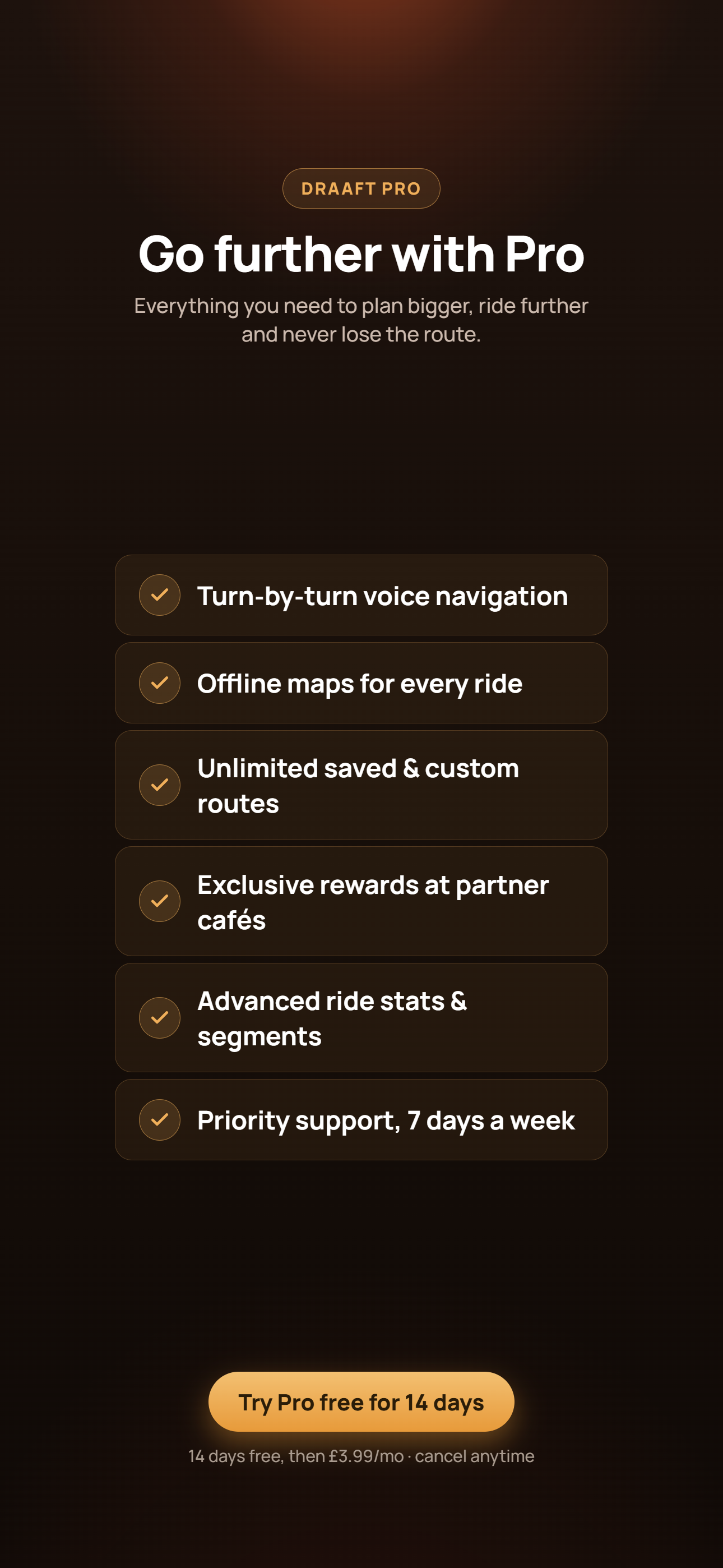 Draaft: Cycling Routes & Cafés screenshot 10