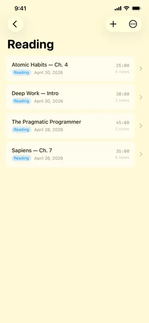PomoNote screenshot 3