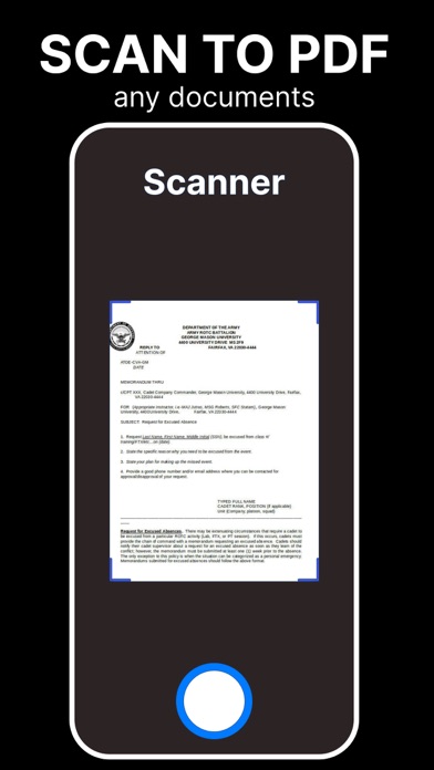 Scanner PDF Converter Document Screenshot