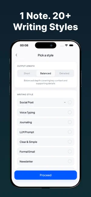 sNote: AI Voice Notes & Writer screenshot 2