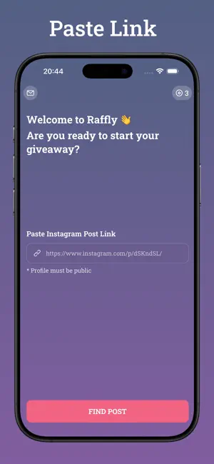 Raffly: Instagram Giveaway screenshot 1