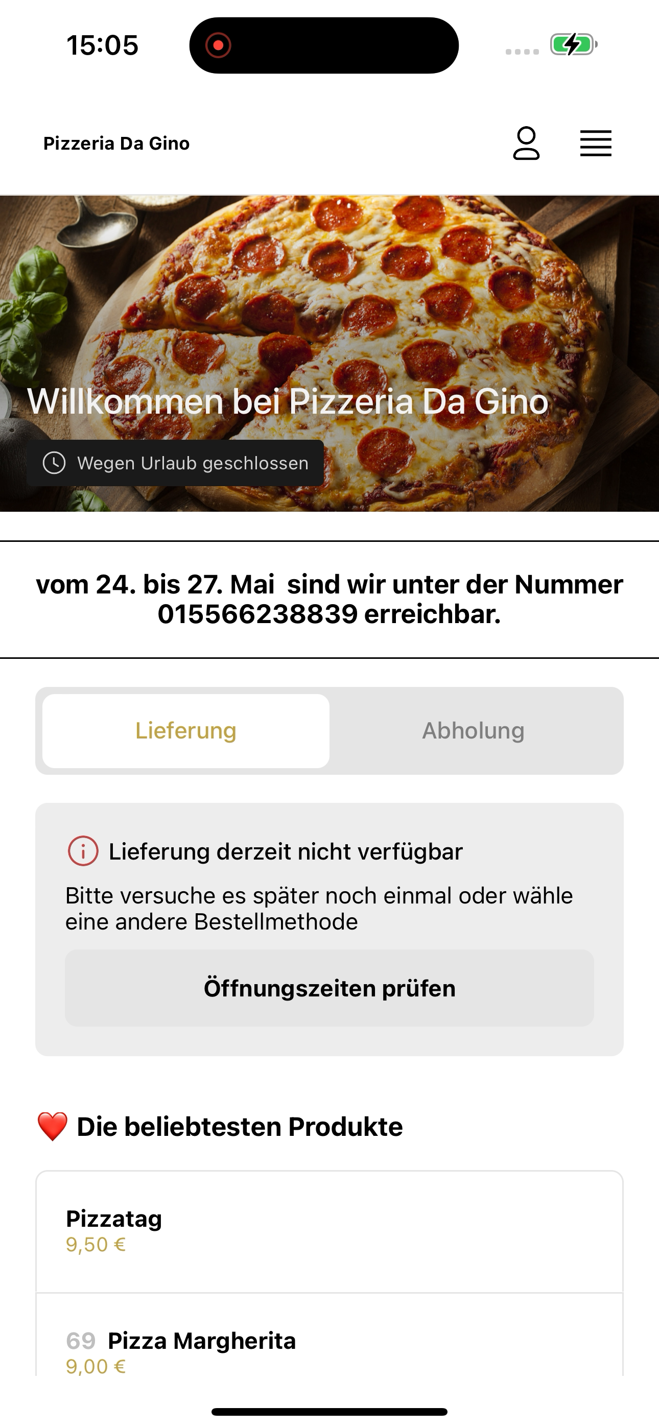 Pizzeria Da Gino DE screenshot 2