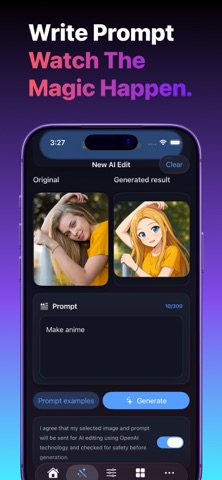 PhotoStyle AI - photo edit iPhone screenshot
