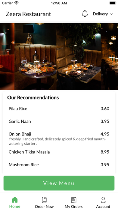 Zeera Restaurant Screenshot