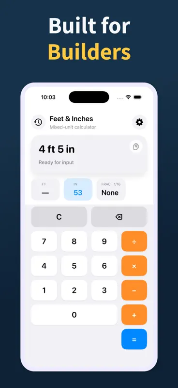 Feet Inches Calculator screenshot 6 of 6