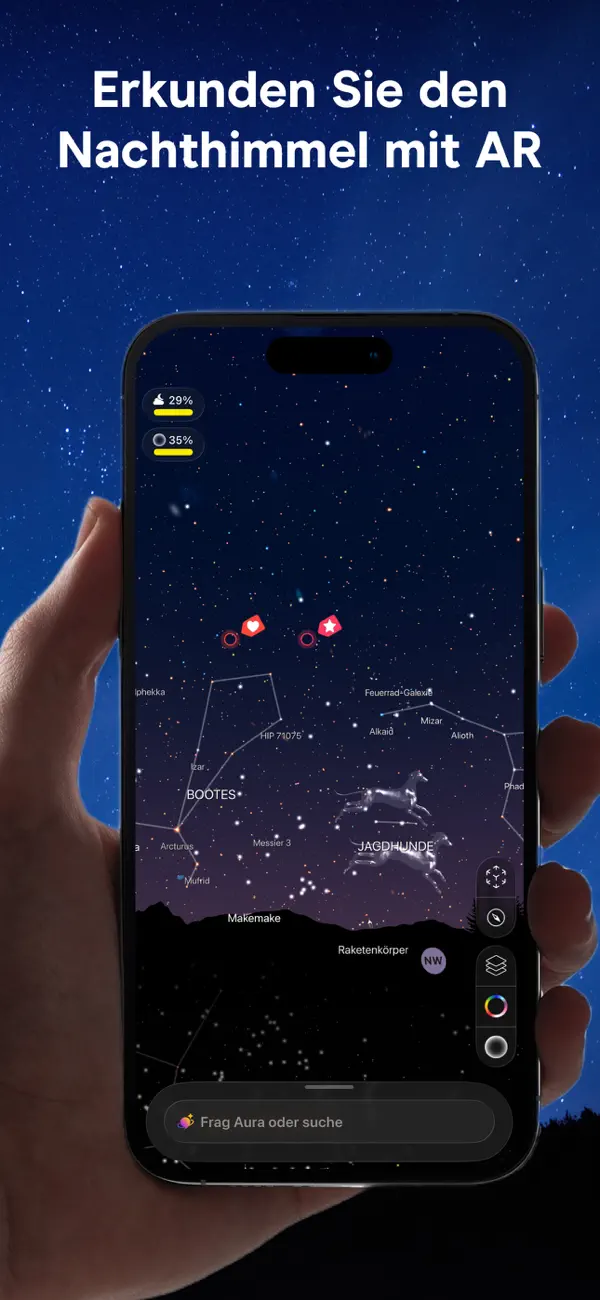Night Sky iPhone App Screenshot 1 – Nachschlagewerke
