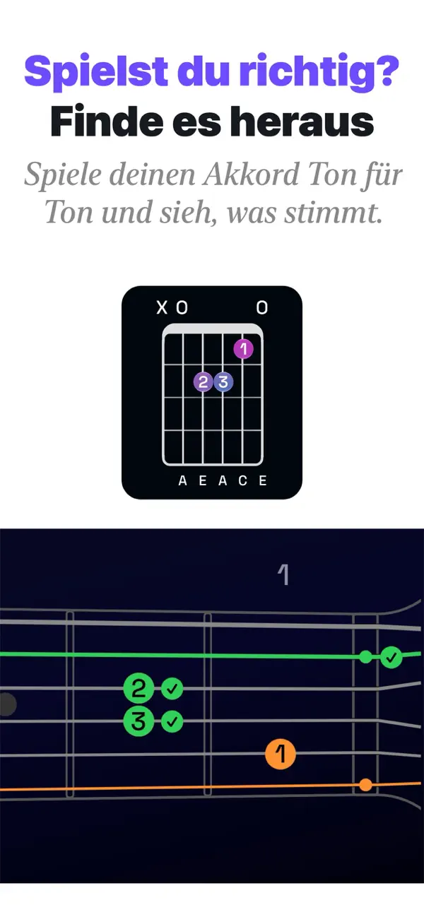 Akkorde & Tuner: Guitar Wiz iPhone App Screenshot 4 – Musik