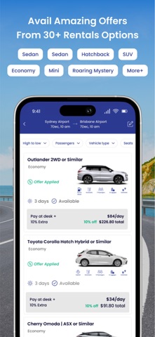Simba Car Hire screenshot