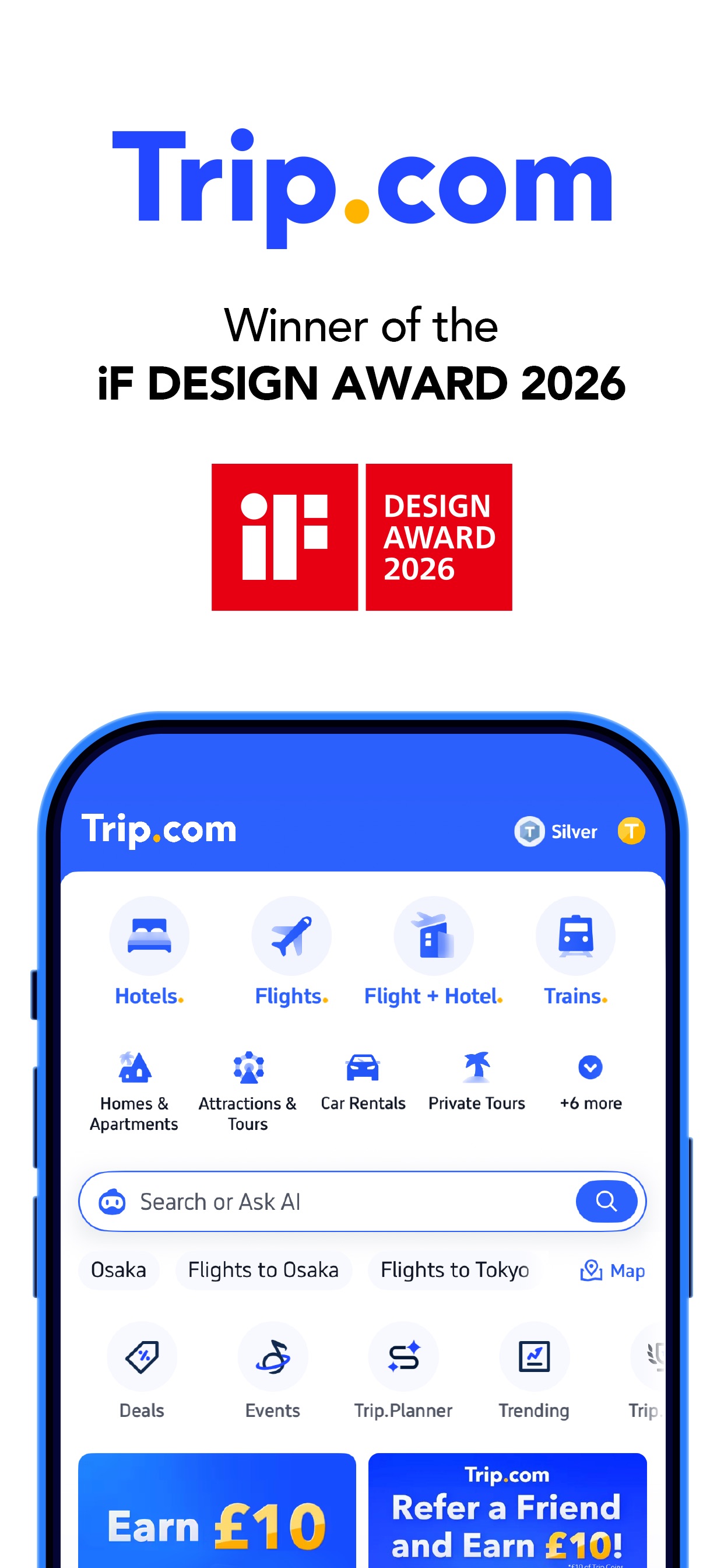 Screenshot 1 of Trip.com: Flight, Hotel, Train