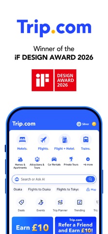 Trip.com: Flight, Hotel, Train App Store preview screenshot 1