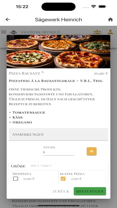 Die Bausatzlokale Screenshot