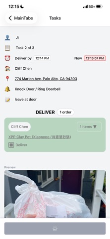 FoodieEarthDriverApp screenshot