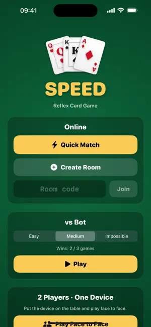 Speed – Reflex Card Game screenshot 1