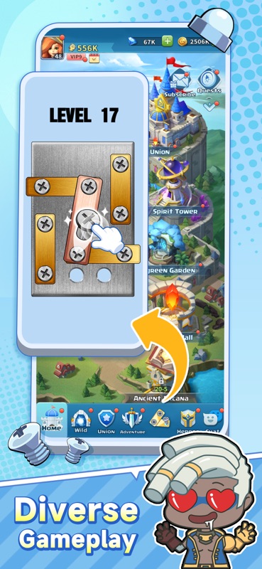 Hero Clash：Idle Gams screenshot 1