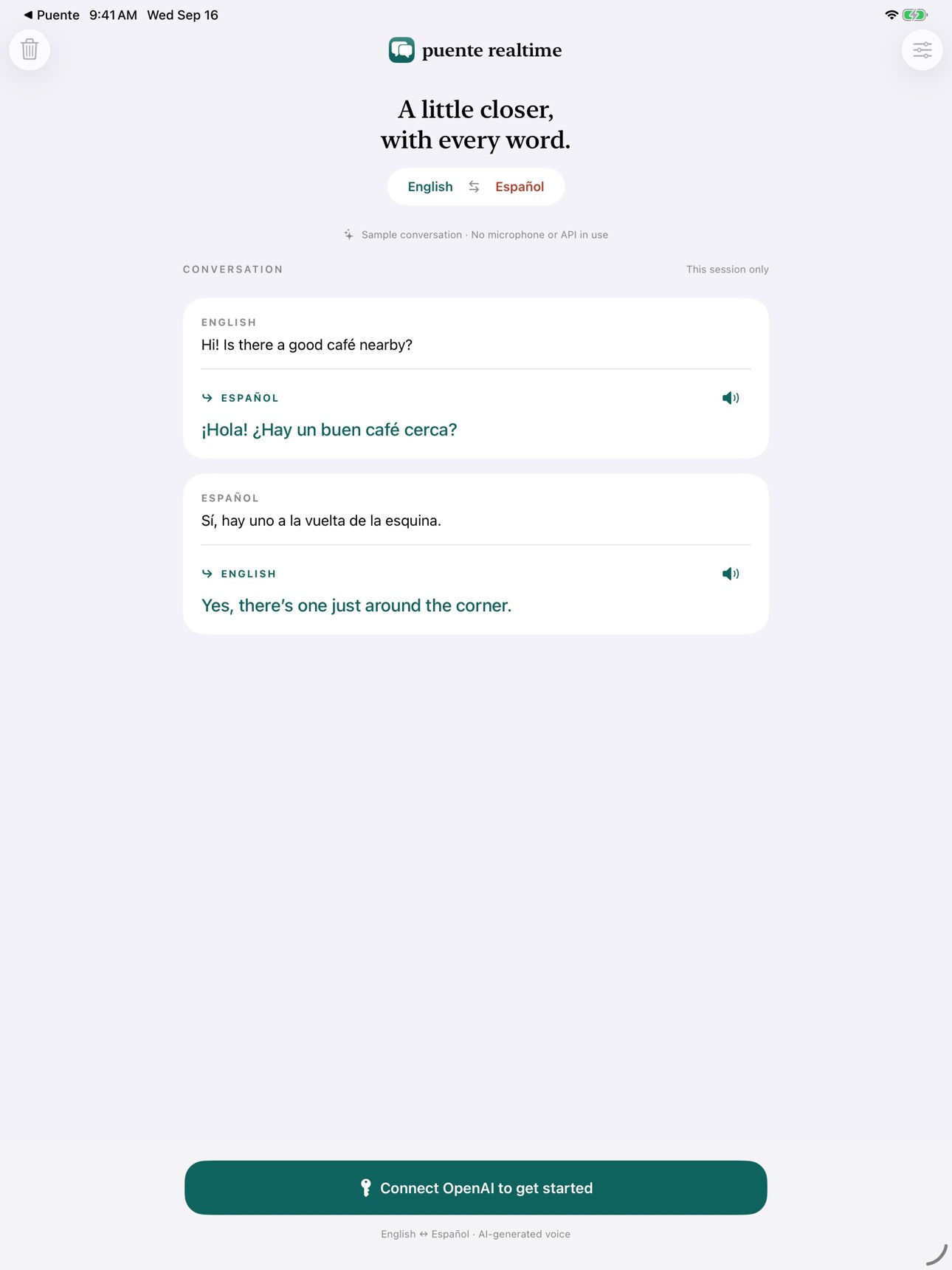 Screenshot 3 of Puente Realtime