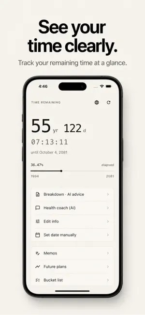 TimeLeft - Life Countdown screenshot 2