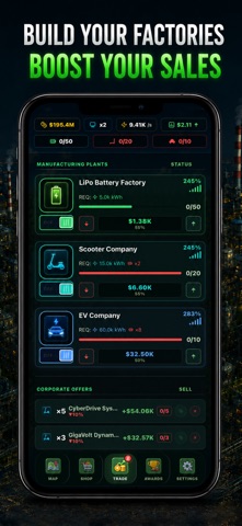 ChernoGrid: Energy Tycoon iPhone screenshot
