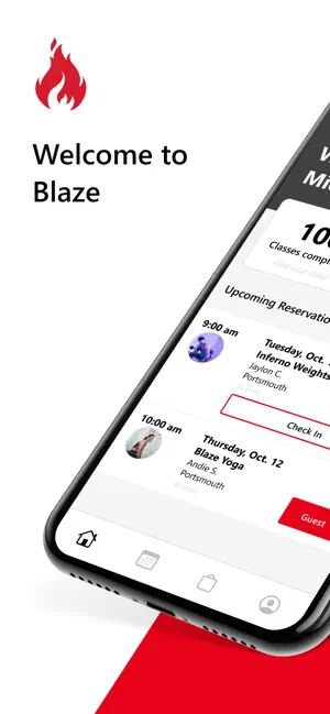 Blaze Schedule App screenshot 1