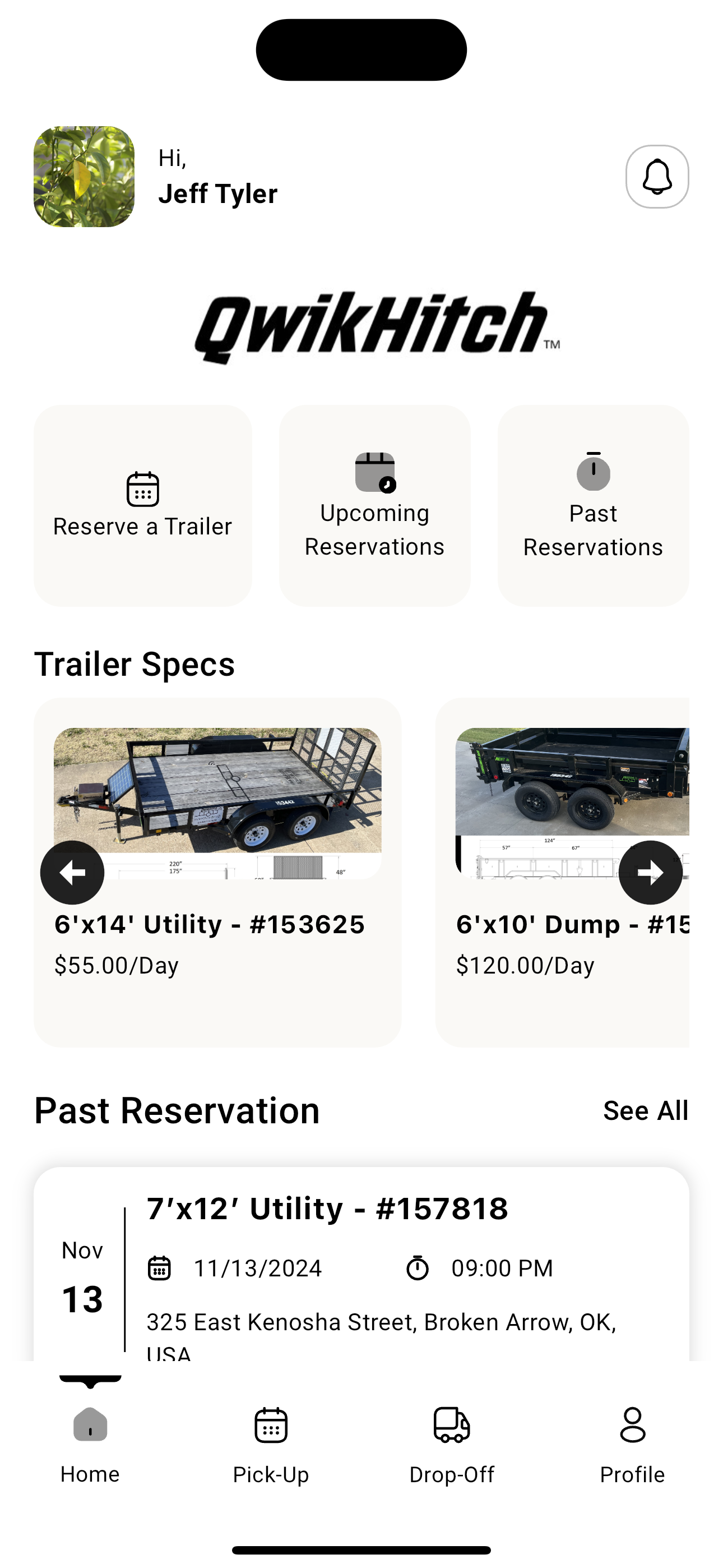 Qwikhitch Trailer Rental