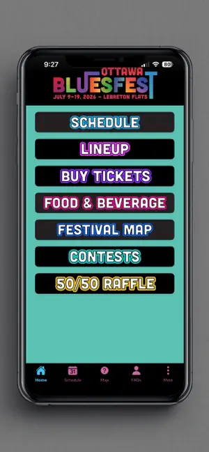 Ottawa Bluesfest iPhone screenshot 1