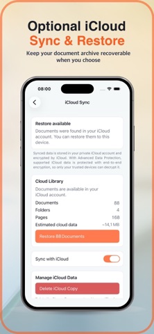 SignumScan: Document Organizer iPhone screenshot
