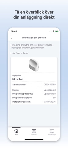 myUplink iPhone screenshot 3