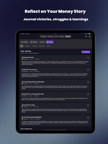 SpendShield - Impulse buying iPad screenshot