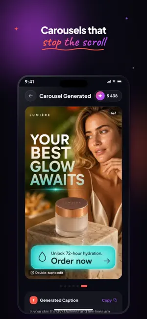Caruvo: AI Content & Reels screenshot 2