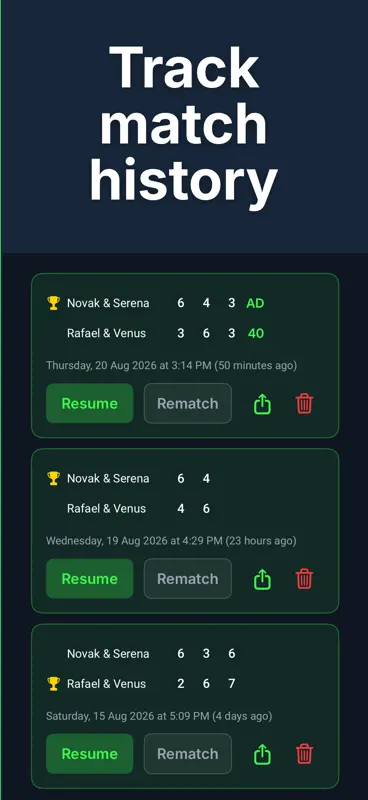 Tennis Score Keeper: ScoreBot screenshot 8 of 8