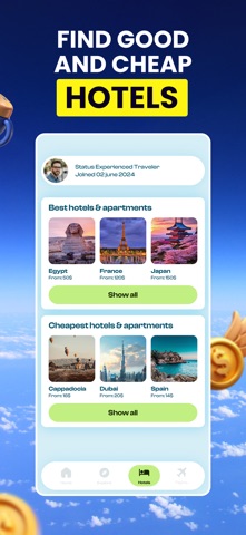 Fly Cash: Dream Travel iPhone screenshot