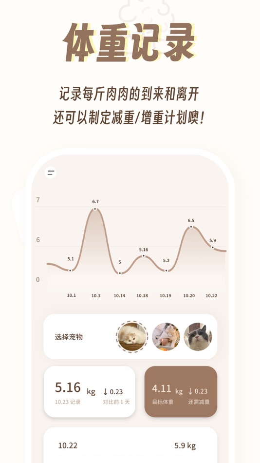 #6. 肥崽-宠物日常、体重、记账与倒计时记录 (iOS) 作者: 欣羽 吴
