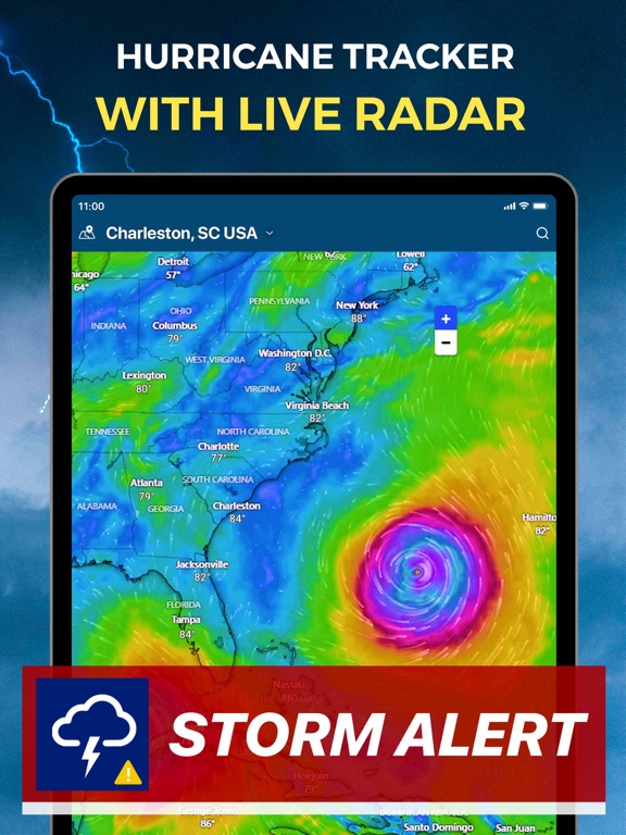 Weather forecast & NOAA Radar iPad screenshot 8 - Weather app