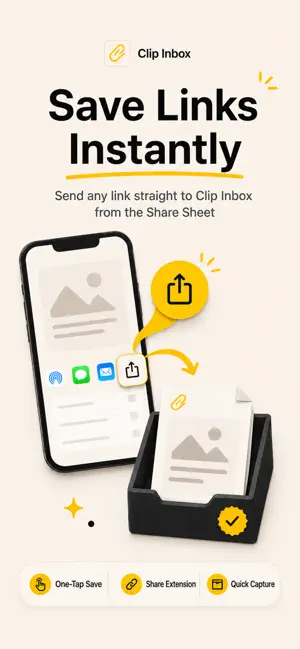 Clip Inbox: Fast Link Saver screenshot 1