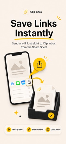 Clip Inbox: Fast Link Saver Screenshot 1 of 7
