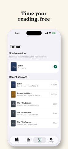 Endleaf: Bookshelf & Book Log iPhone screenshot