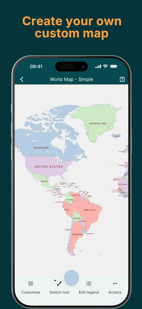 #1. MapChart App (iOS) di: Minas Giannekas