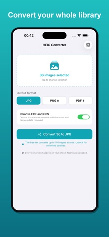 HEIC Converter: JPG, PNG, PDF screenshot
