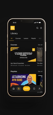 Ayn Rand Institute iPhone screenshot