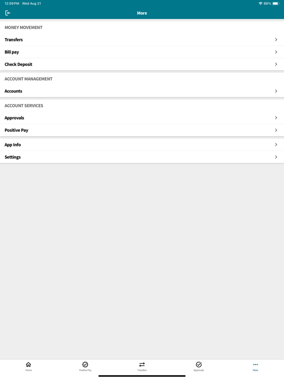 CTB Business Mobile iPad screenshot 4 - Finance app
