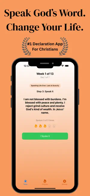 MUTTR: Daily Bible Declaration screenshot 1