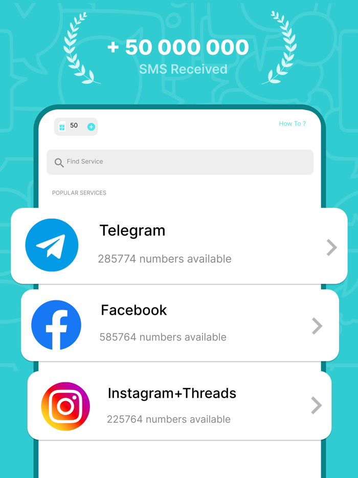 SimCode - Virtual Number SMS