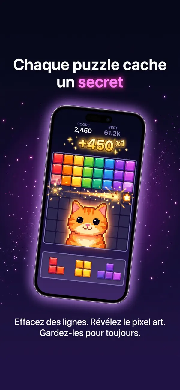 Screenshot #1 pour Bopix: Puzzle Bloc & Pixel Art
