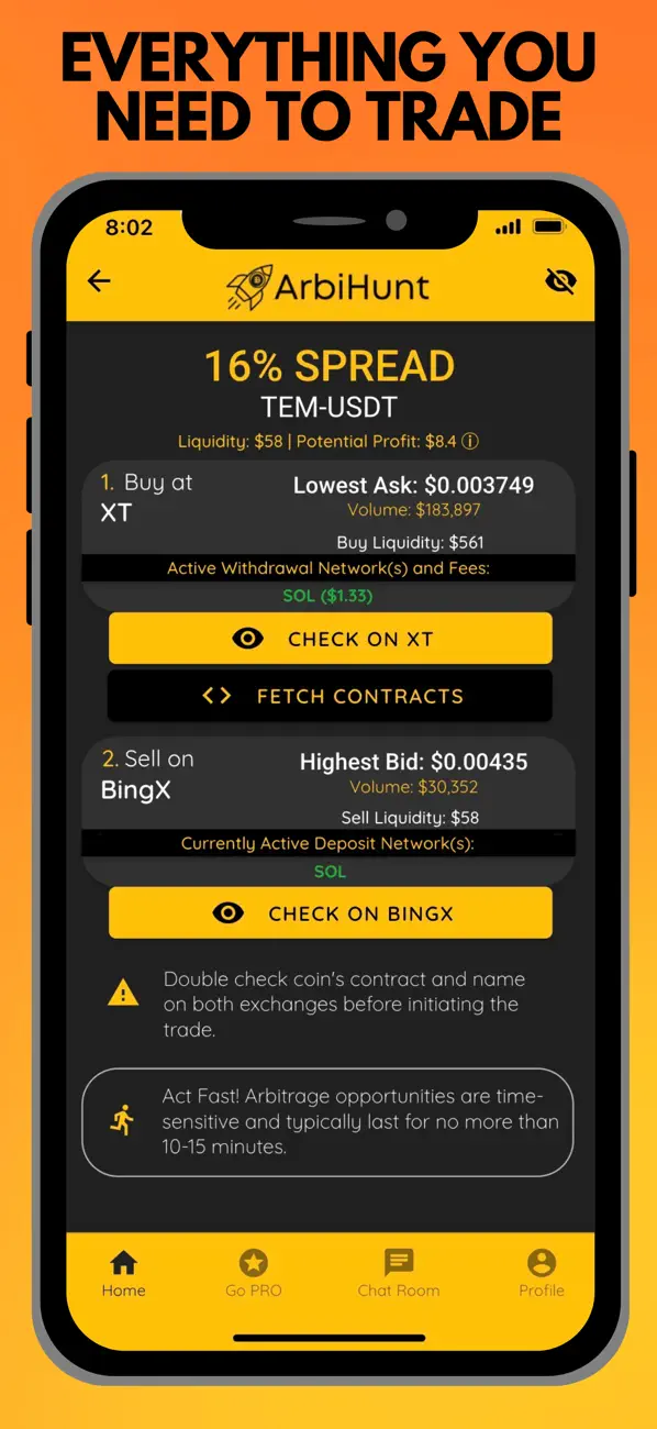 Screenshot #3 pour ArbiHunt - Crypto Arbitrage