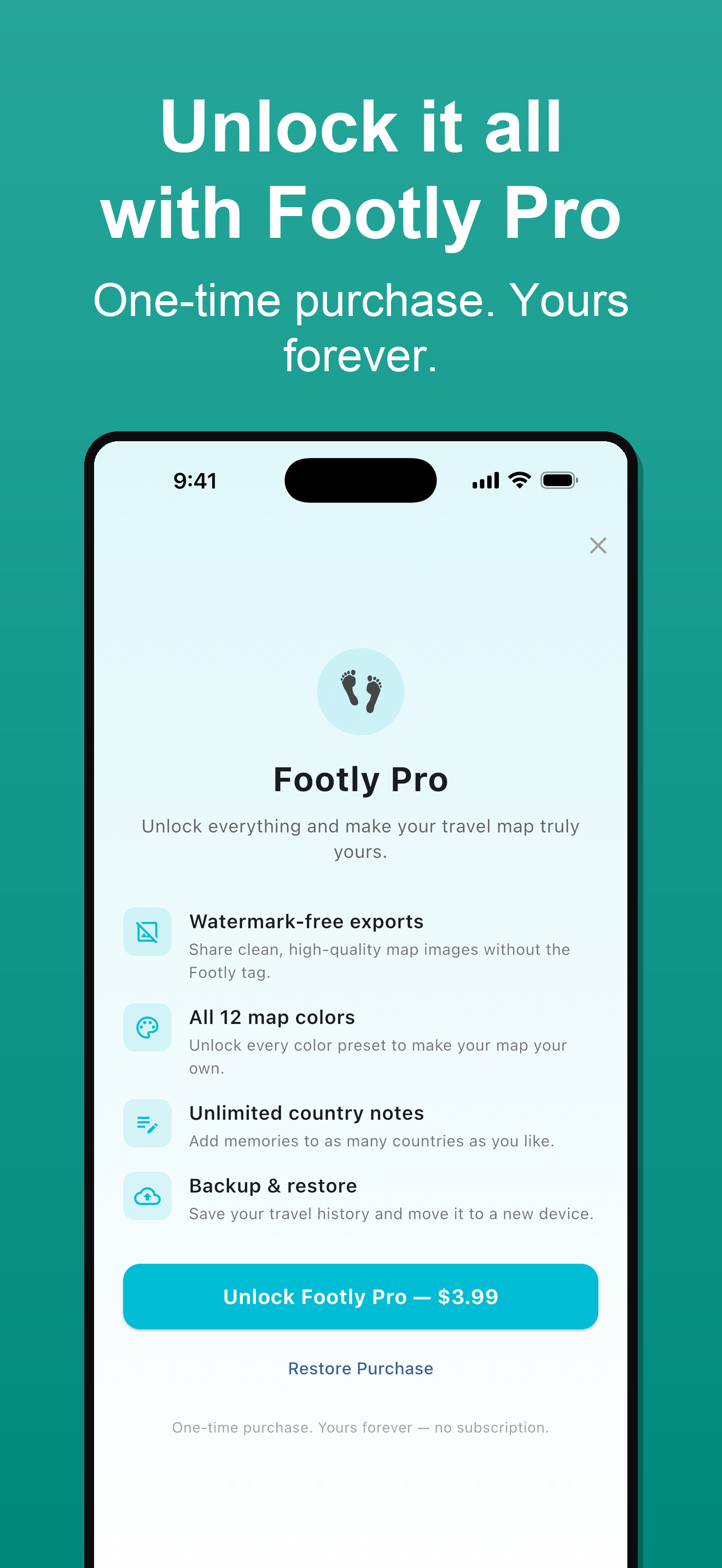 Footly - Travel Map screenshot 4
