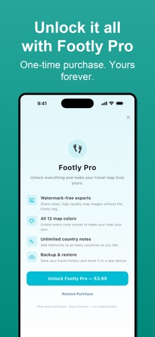 Footly - Travel Map screenshot